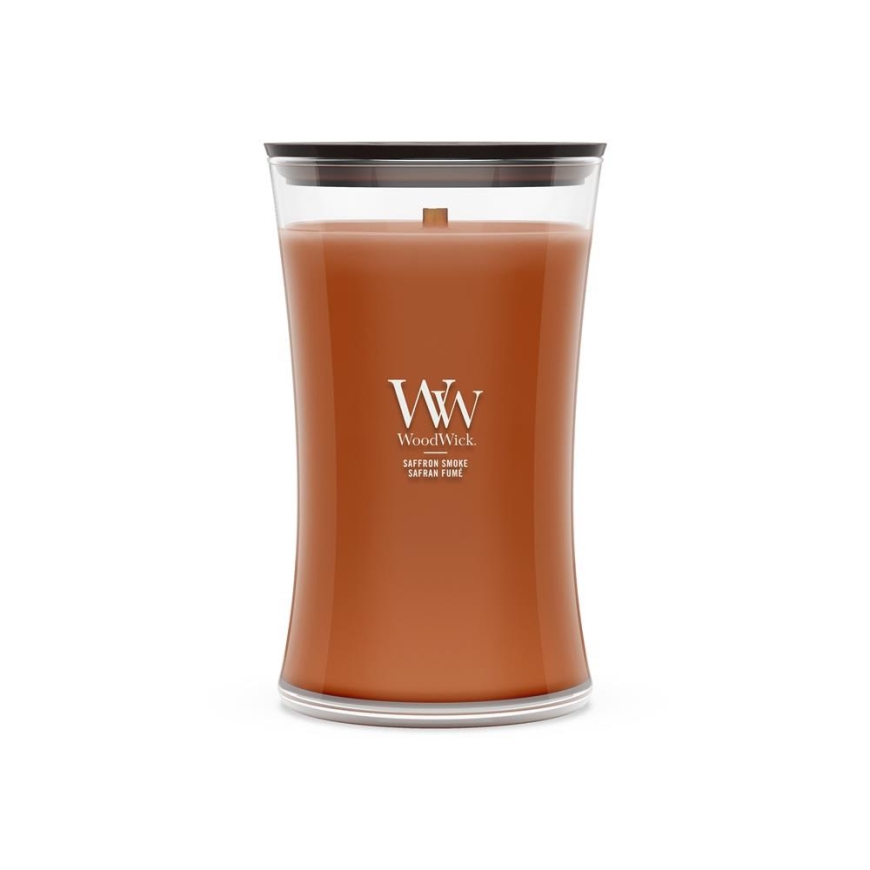 WoodWick Saffron Smoke vaško žvakė cilindras rudas 1 vnt.