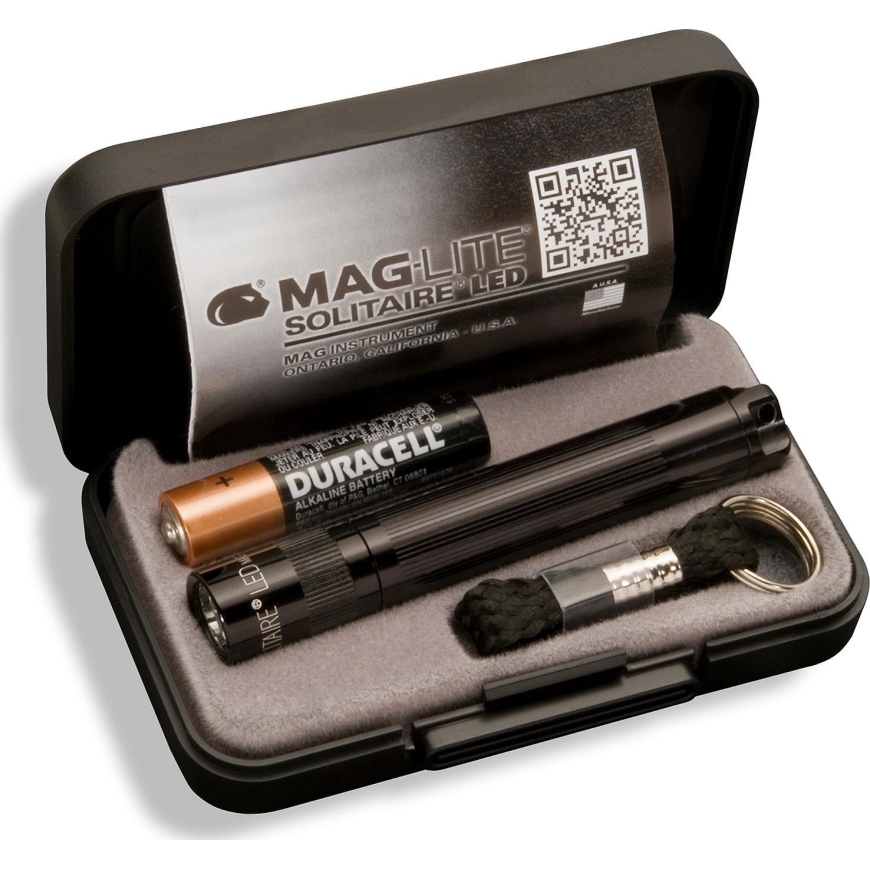 Maglite Solitaire LED atslēgu piekariņš lukturis, melns