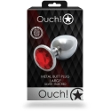 Ouch By Shots Ouch! METALOWY KOREK ANALNY PLUG Z DIAMENTEM 9,3 CM WODOODPORNY Ouch By Shots Ouch! METALOWY KOREK ANALNY PLUG Z DIAMENTEM 9,3 CM WODOODPORNY