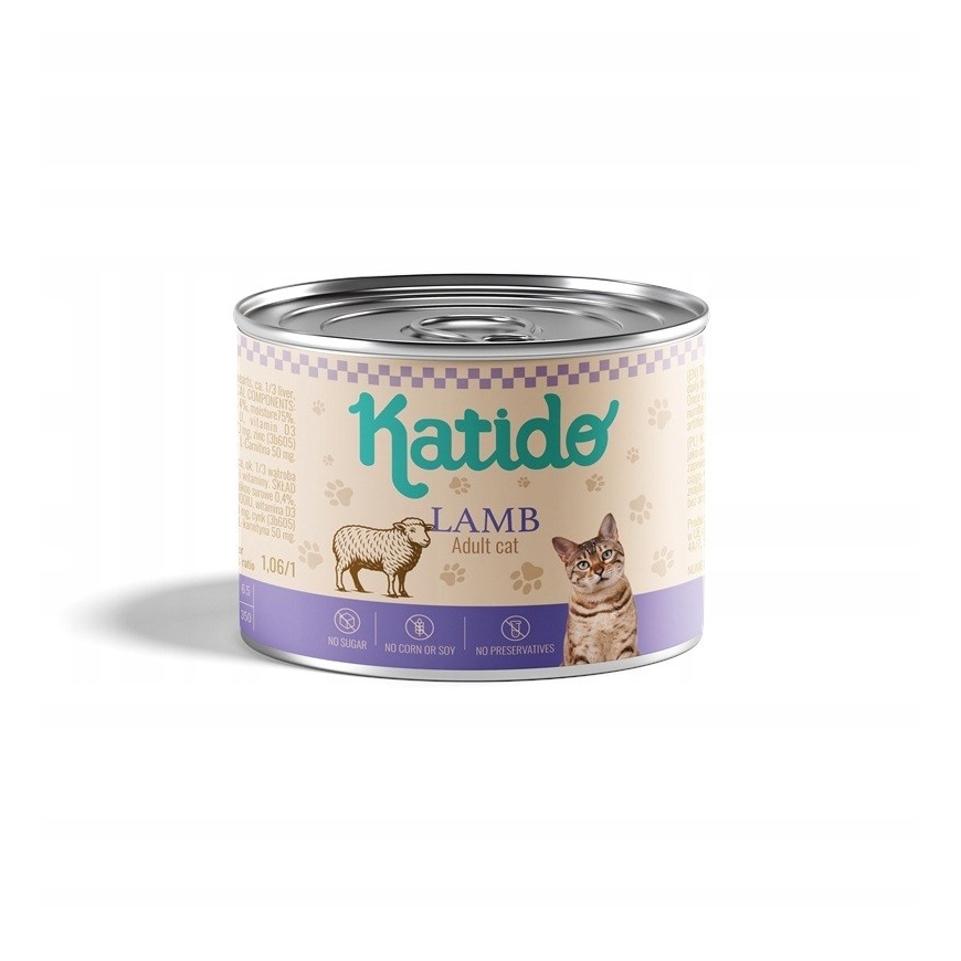 KATIDO Lamba - niiske kassitoit - 200g