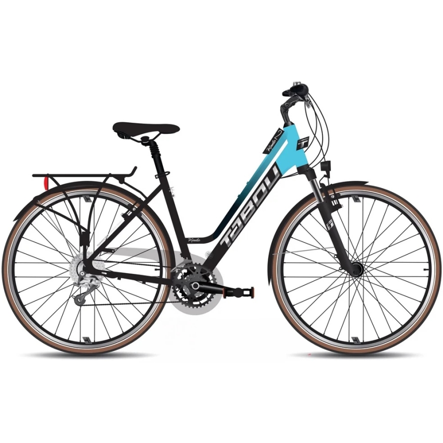 Velosipēds Tabou Kinetic 2 JR W melns-turkuazs-XS / 15" (Izmērs: XS / 15")