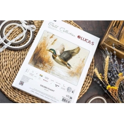 luca S Petit Point set "Golden Flight" 21 x 16 cm SG730