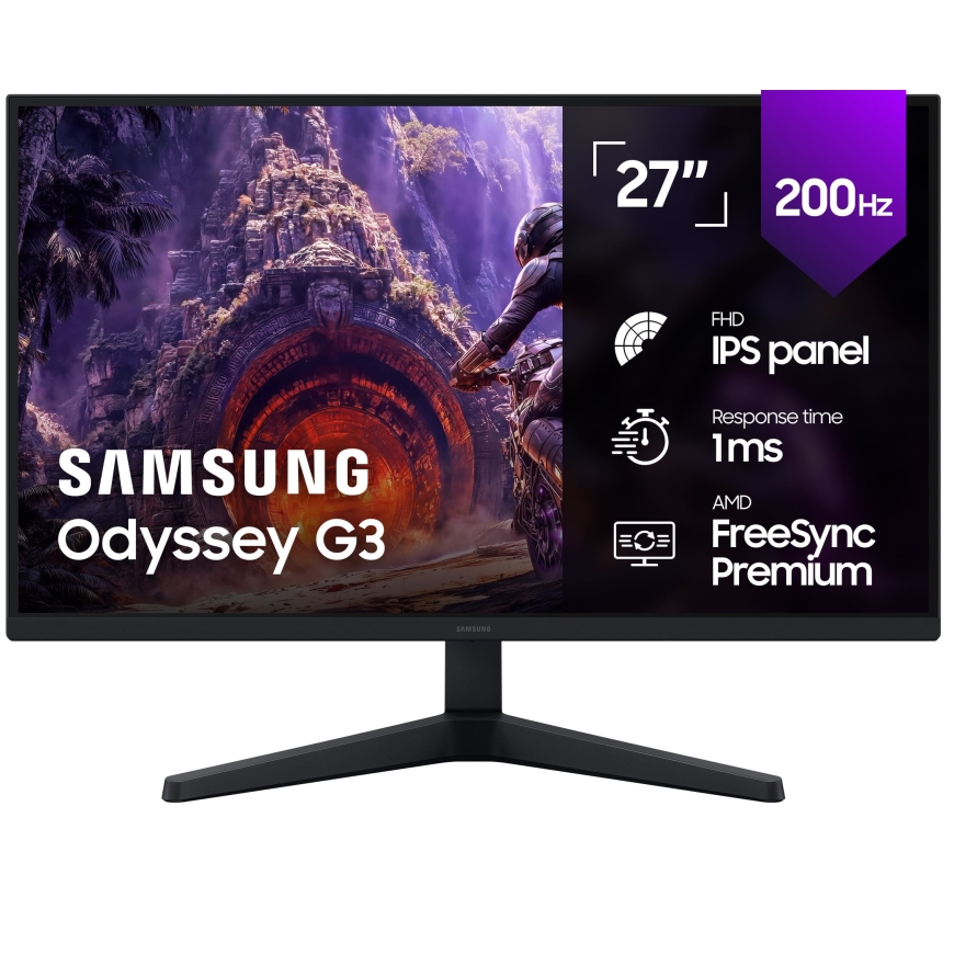 Samsung 27” Odyssey G3 (G30H) Full HD IPS mängumonitor, 200 Hz