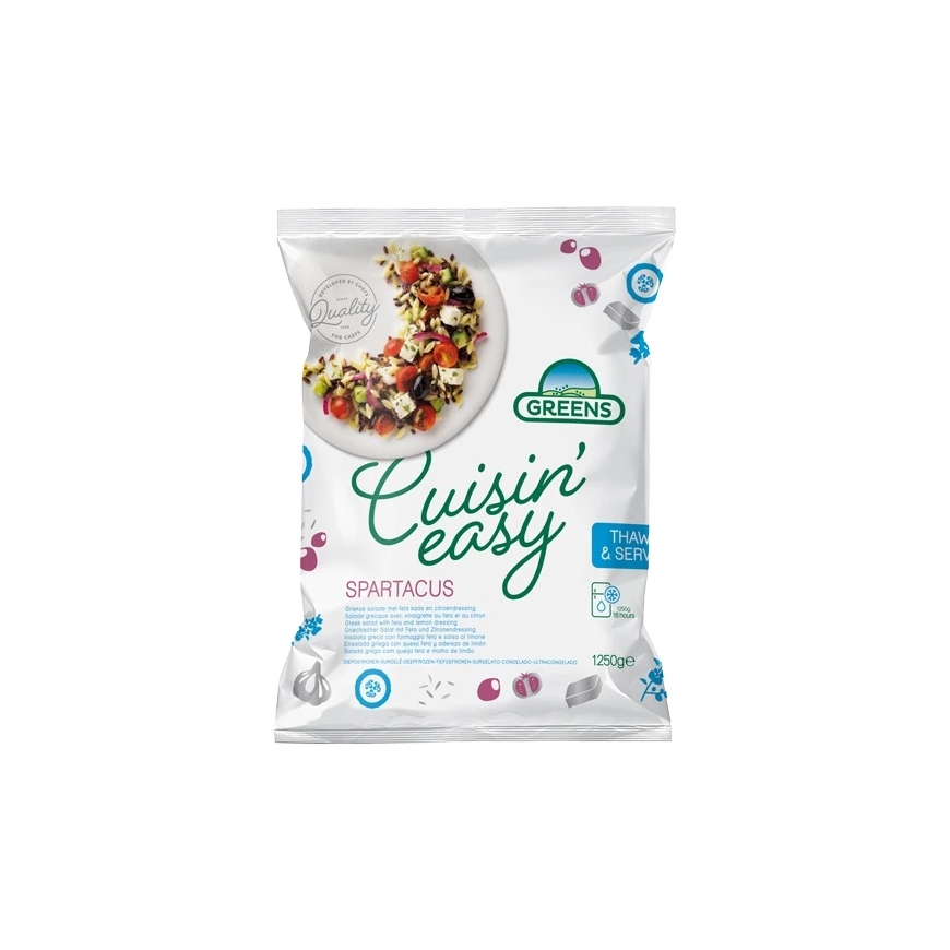 Šaldytas daržovių mišinys GREENS Spartacus, 1,25 kg – 2