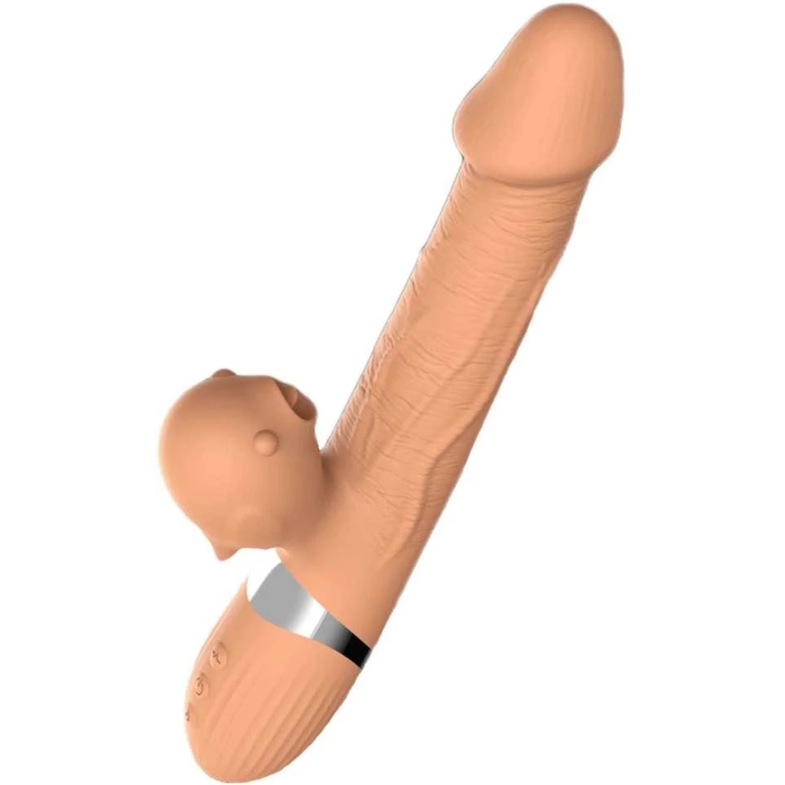 B Series Lyla B Series Vibrator - Basia Thrusting Vibrator 2 in 1 Tongue Vibrators USB