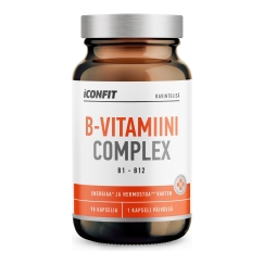 ICONFIT B-vitamiini kompleks (B1 - B12), 90 kapslit