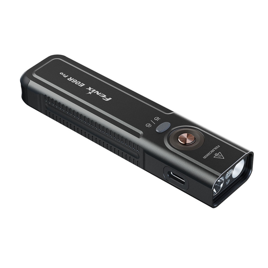 Fenix E06R PRO lukturi, melns, 1600 lm – 2