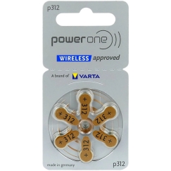 Battery – VARTA 312 POWER ONE Hearing Aid Batteries, 6 pcs.