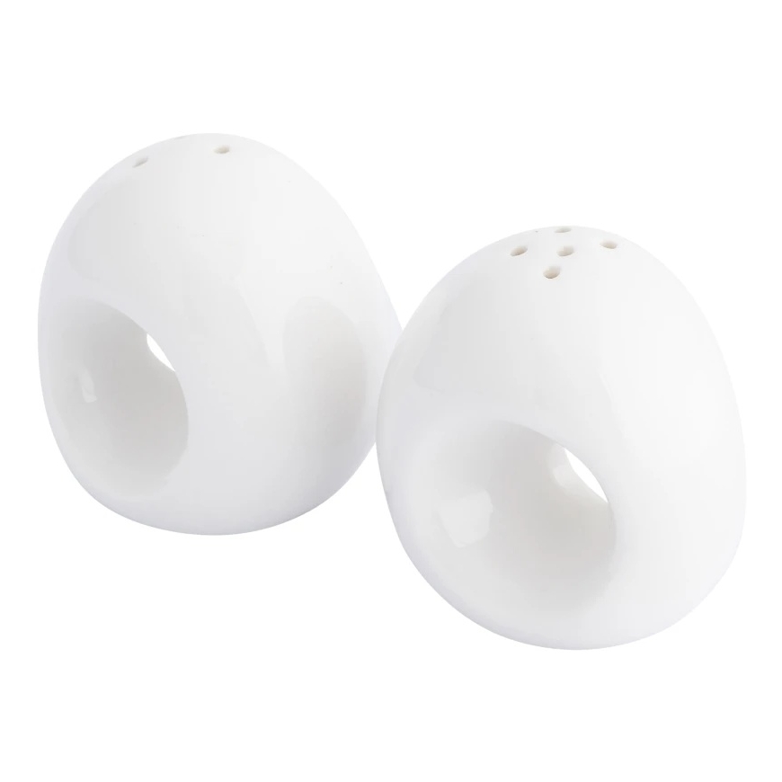 Regular salt and pepper shaker NBC on bamboo base – 3