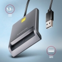 Axagon CRE-SM3T USB-A Smart / ID card Flat Reader