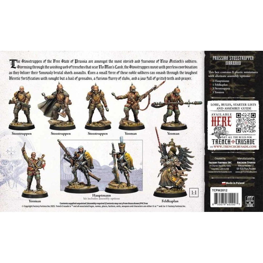Archon Studio Trench Crusade Prūšu uzbrukuma karavīri – 5