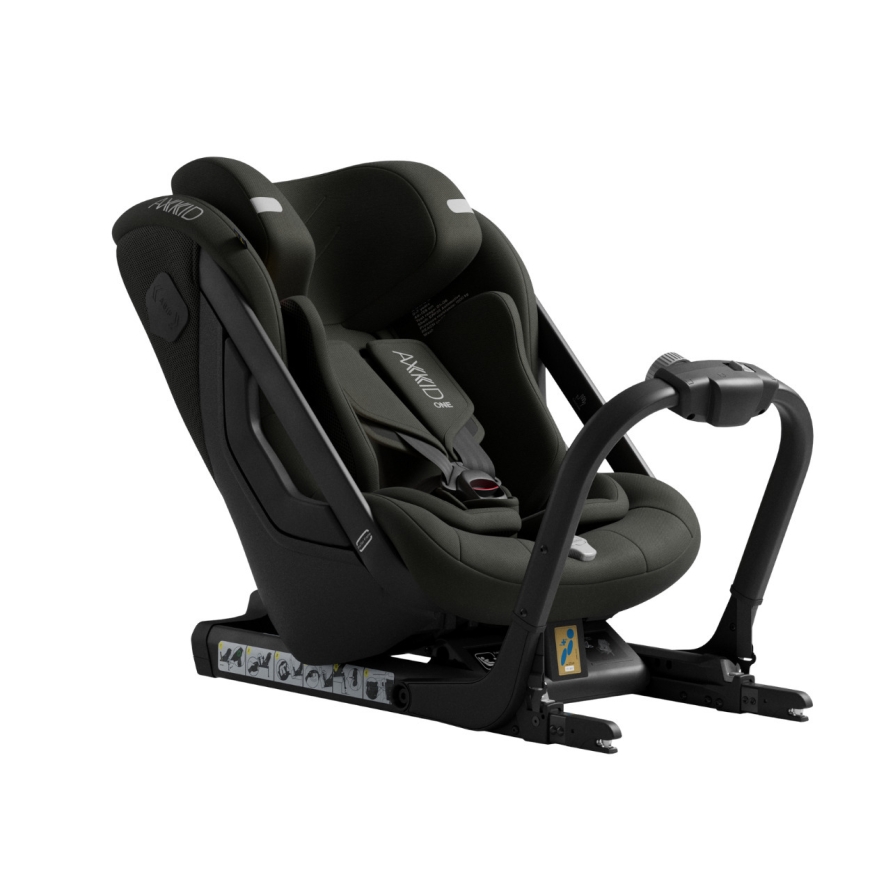 Axkid One 3 automobilinė kėdutė, 61–125 cm, Miško samanos žalia