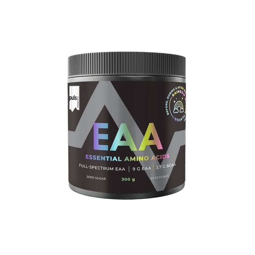 Puls Nutrition EAA amino acid powder, rainbow smash, 300 g