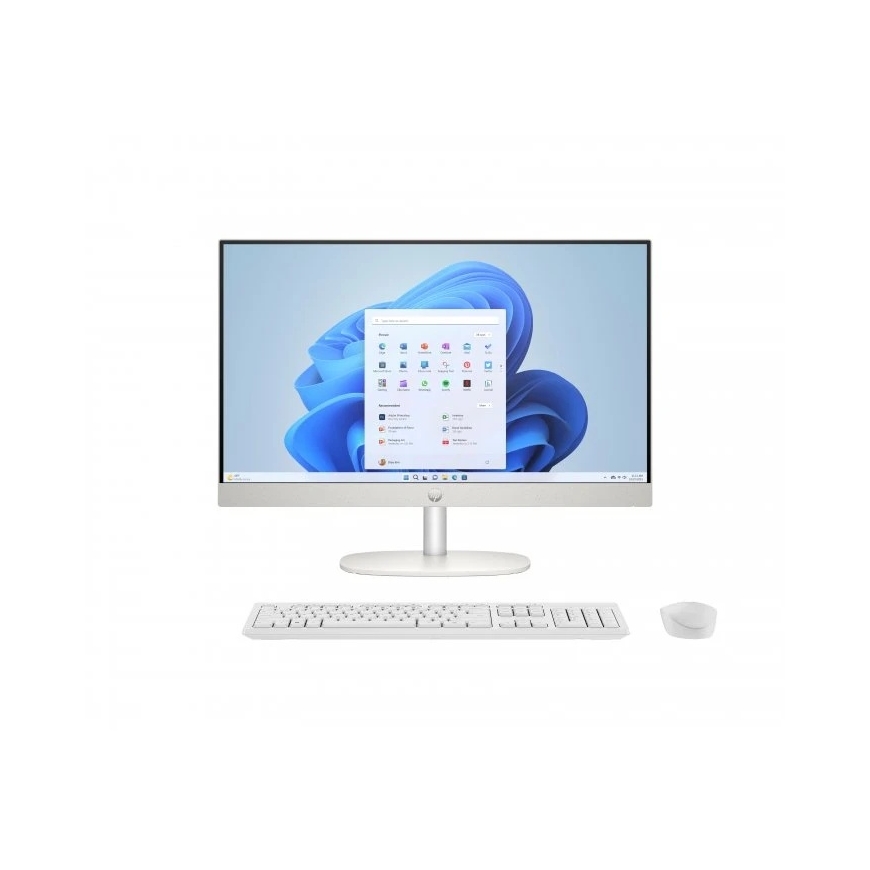 HP All-in-One 24 - Ultra 5 125U työpöytätietokone | 23,8'' | 16GB | 512GB | W11H | Valkoinen