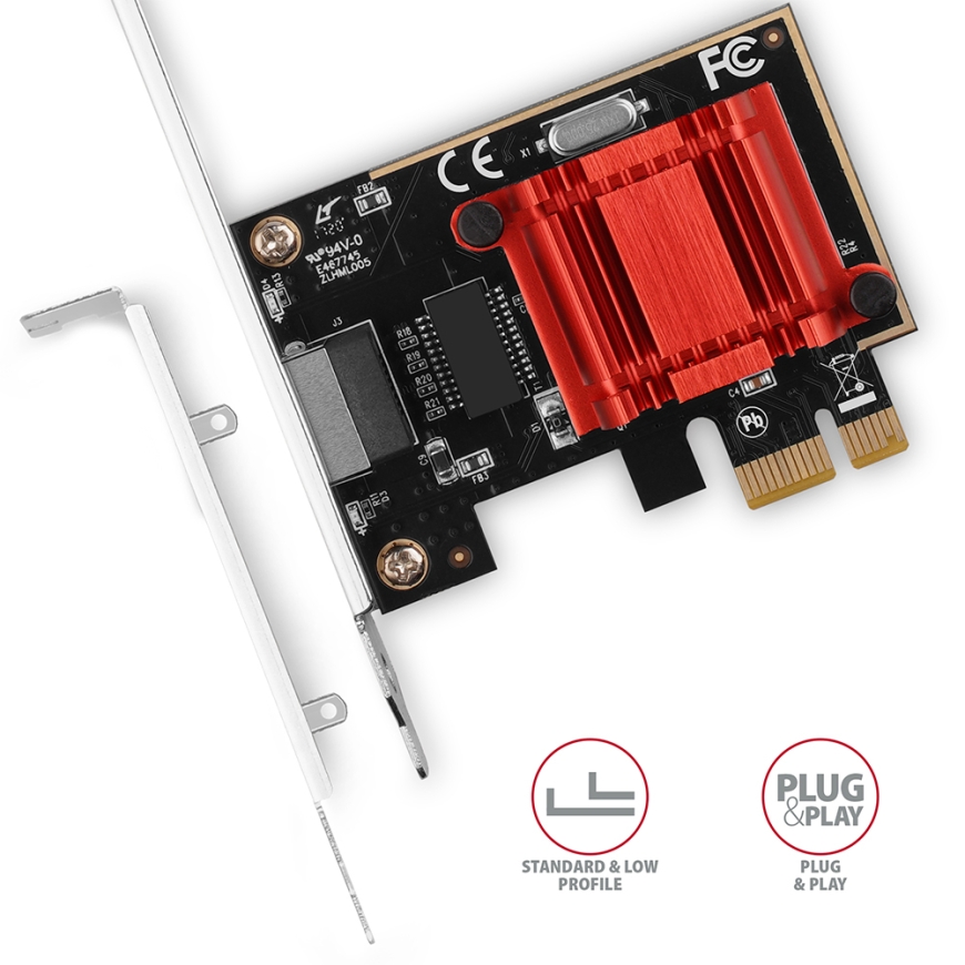 Axagon PCEE-GIX verkkokortti Sisäinen Ethernet 1000 Mbit/s – 3