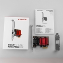 Axagon PCEE-GIX verkkokortti Sisäinen Ethernet 1000 Mbit/s Axagon PCEE-GIX verkkokortti Sisäinen Ethernet 1000 Mbit/s