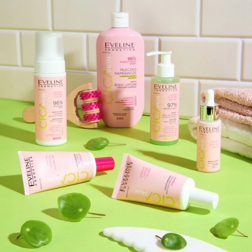 Eveline Cosmetics Cica восстановительное молочко для кожи + успокаивающий компресс 350 мл – 3