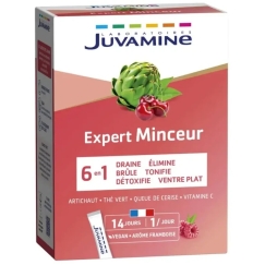 Juvamine, Expert Minceur 6 In 1, Laihdutus ja detox, Pulveritikut, 14 kpl, 46.5 g