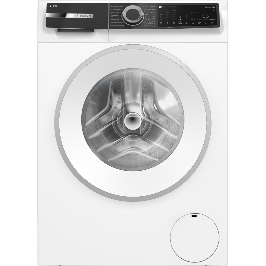 Bosch WNG254AKSN Serie 6 washer dryer, white