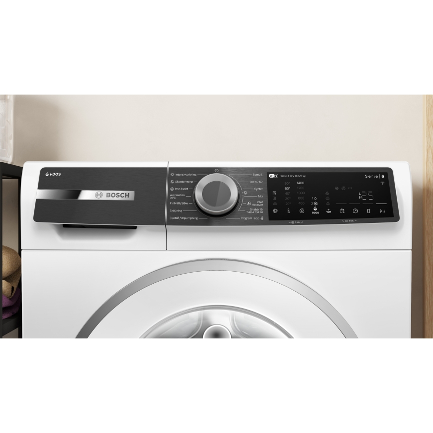 Bosch WNG254AKSN Serie 6 veļas mazgājamā mašīna ar žāvēšanas funkciju, balta – 3