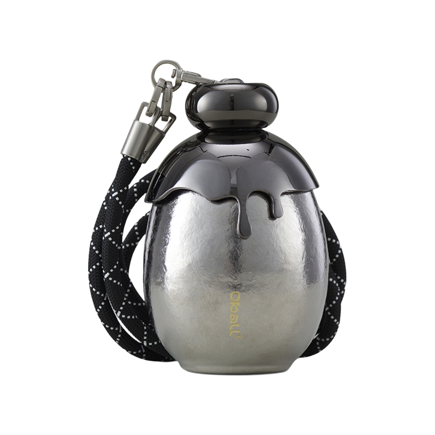 Oball Luxe titanium bottle 350 ml, silver