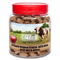 O'CANIS Fitness-Bits Plus Beef with apple Mono - dog treat - 400g