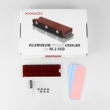 Axagon CRL-M2 Passive aluminum cooler for all M.2 SSDs, size 2280, high 12 mm.
