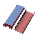 Axagon CRL-M2 Passive aluminum cooler for all M.2 SSDs, size 2280, high 12 mm.