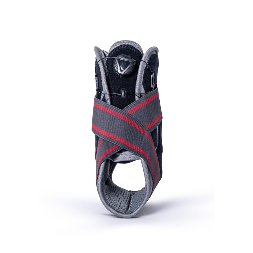 Ankle Orthosis „Malleomax Pro” O-1161/L REHAFUND, pilkai-raudonas