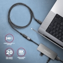 Axagon BUCM32-CF15AB SPEED+ USB-C USB 20Gbps extension cable 1.5 m