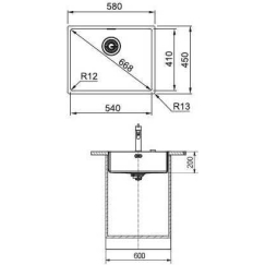 Franke BXX 210/ 110-54 SlimTop (127.0372.488)