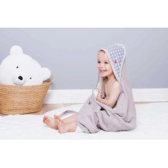 Babytolove Bambukinis kūdikio rankšluostis - baltos žvaigždės