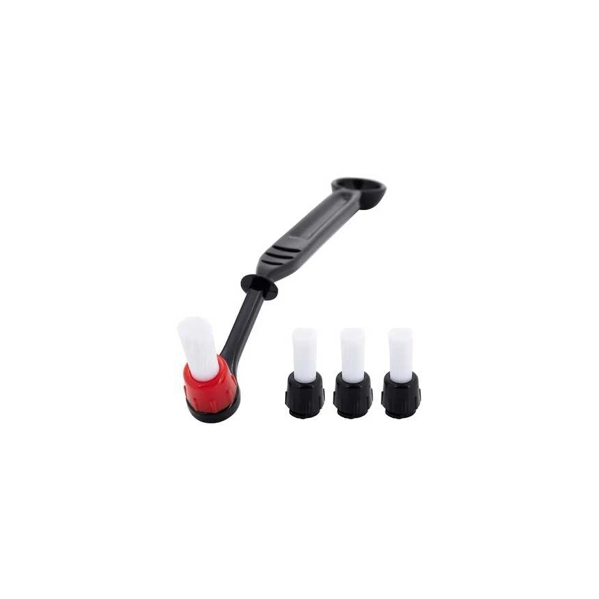 Espresso Gear Espresso Machine Cleaning Brush + 3 Replacement Heads