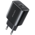 Зарядное устройство Awei PD85-EU 22.5W USB-A/USB-C черное Зарядное устройство Awei PD85-EU 22.5W USB-A/USB-C черное