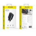 Awei PD85-EU 22.5W USB-A/USB-C-laturi musta