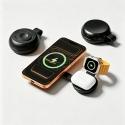 FoneKit Mini 3-in-1 traadita Qi2 25W laadimispadi, must FoneKit Mini 3-in-1 traadita Qi2 25W laadimispadi, must