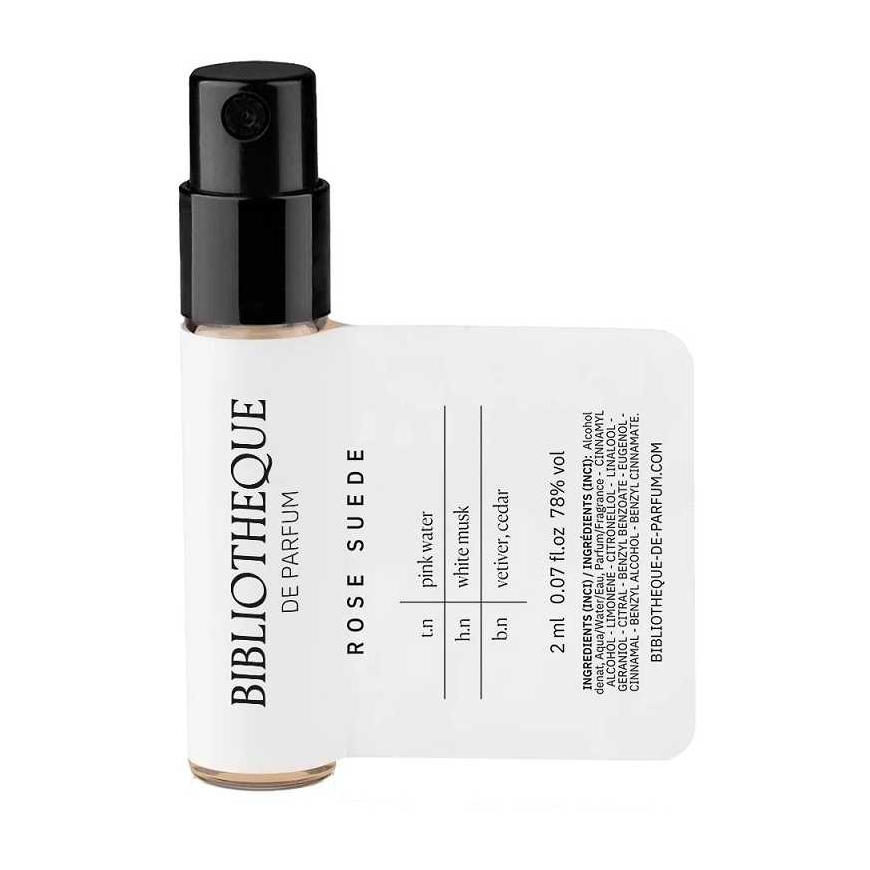 Bibliotheque De Parfum Rose Suede EDP Purškiamasis mėginys 2ml