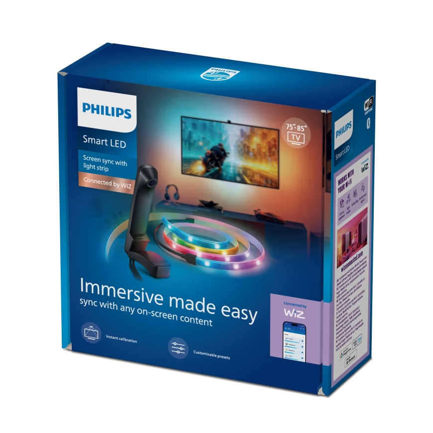 Philips Smart Lighting Camera Sync Kit Sync Box - juhtpaneel ja televiisori taustavalgustuslint, 75–85" – 3