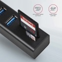 Axagon HMA-CR3A Metal USB 3.2 Gen 1 multi-port hub with three USB ports and card reader
