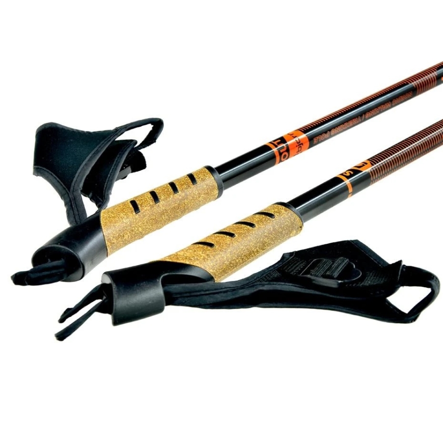 Šiaurietiško ėjimo lazdos Nordic Walking Scout Bjorn oranžinės 3 dalių – 3
