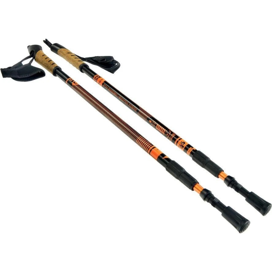 Ziemeļu iešanas nūjas Nordic Walking Scout Bjorn oranžs 3 daļīgs – 5