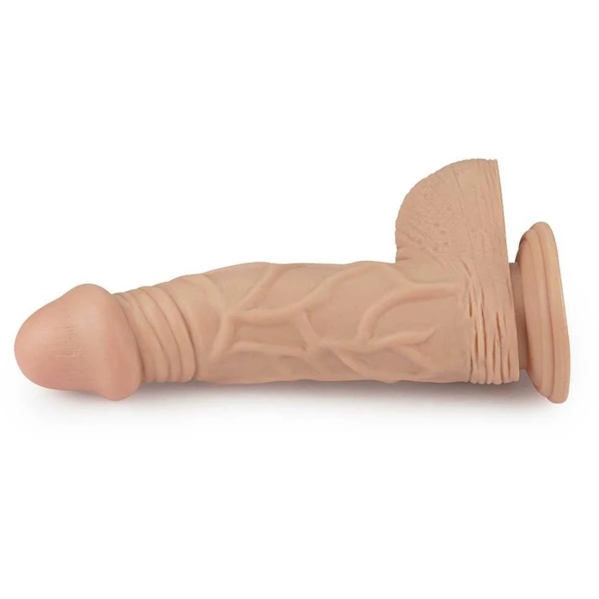 Lovetoy 9 collu garš ultra-spēcīgs vibrējošs dildo ar mīkstu ādu – 3