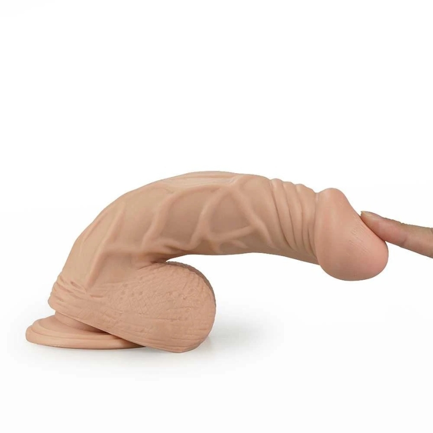 Lovetoy 9 inch long ultra-strong vibrating dildo with soft skin – 4