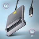 Axagon CRE-SM3TC считыватель сим-карт Для помещений USB USB Type-C Серый Axagon CRE-SM3TC считыватель сим-карт Для помещений USB USB Type-C Серый