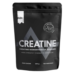 Puls Nutrition kreatiinijauhe, maustamata, 500 g