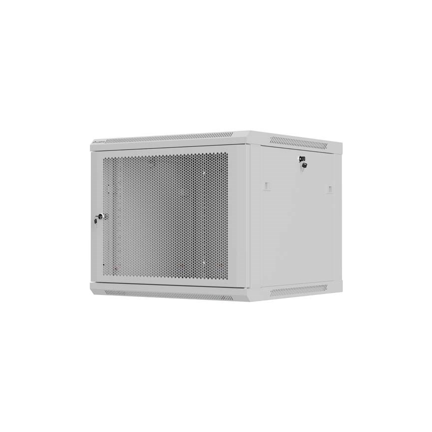 Wall-mounted rack cabinet 19" 9U 600x600 grey perforated door Lanberg (flat pack) – 2