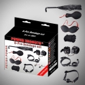 Power Escorts Bondage komplekts 8 gab. melni roku siksnas / apkakle / maska / pēršana / knaģi / virve u.c. Power Escorts Bondage komplekts 8 gab. melni roku siksnas / apkakle / maska / pēršana / knaģi / virve u.c.