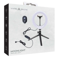 White Shark RL-08 Moonlight-2 -renkulamppu LED 21 cm