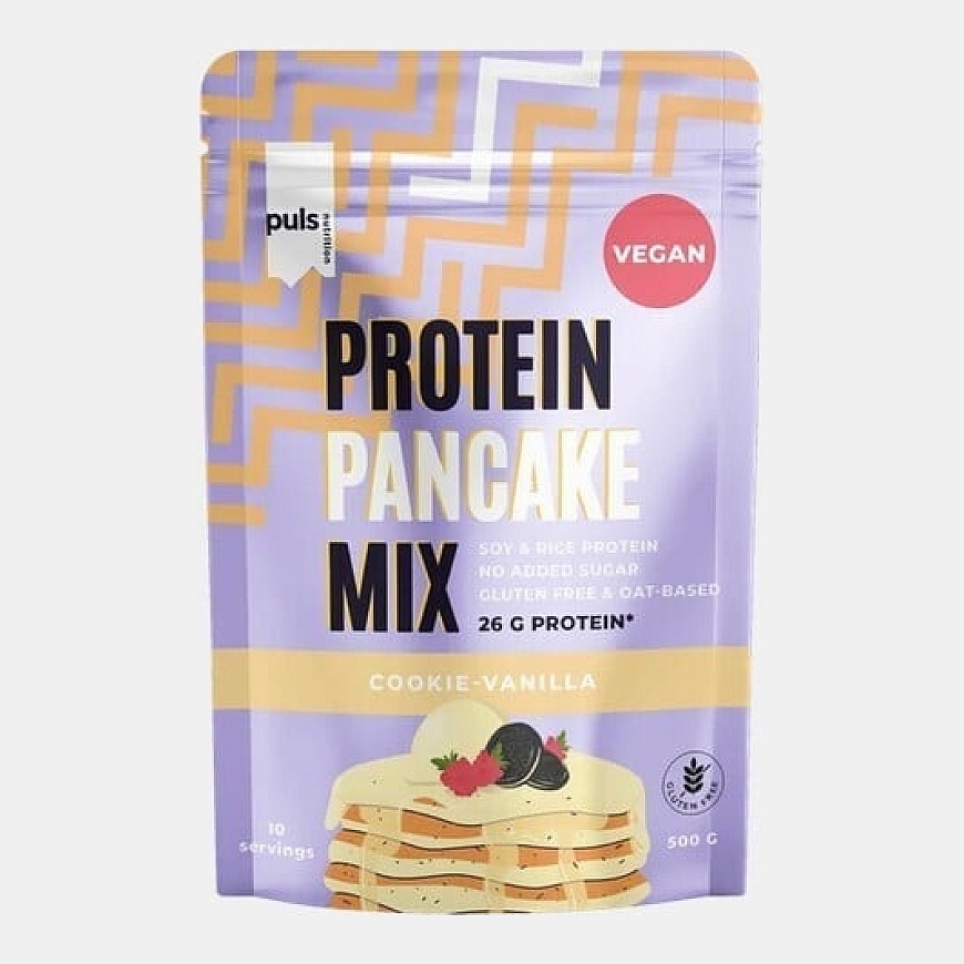 Puls Nutrition proteīnu pankūku maisījums, cepumi-vanilīna, 500 g