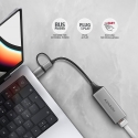 Axagon ADE-TXCA USB-C + USB-A 3.2 Gen 1 - Gigabit Ethernet adapter, Asix AX88179